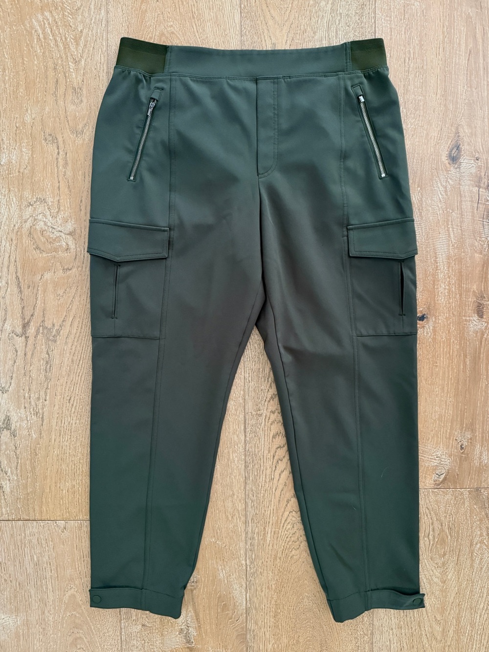 Athleta Endless High Rise Cargo Pants - Olive Green